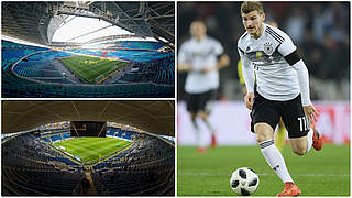 Austragungsorte der Länderspiele gegen Peru und Russland: Sinsheim und Leipzig © Getty Images/Collage DFB