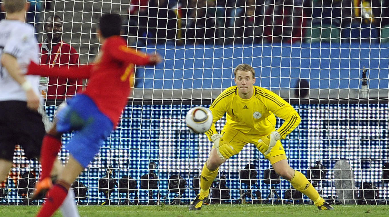 Deutschland unterliegt Spanien im WM-Halbfinale 2010 mit 0:1 © Getty Images