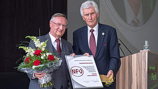 Neuer und alter NFV-Präsident: Günter Distelrath (l.) und Eugen Gehlenborg © AGENTUR 54 GRAD