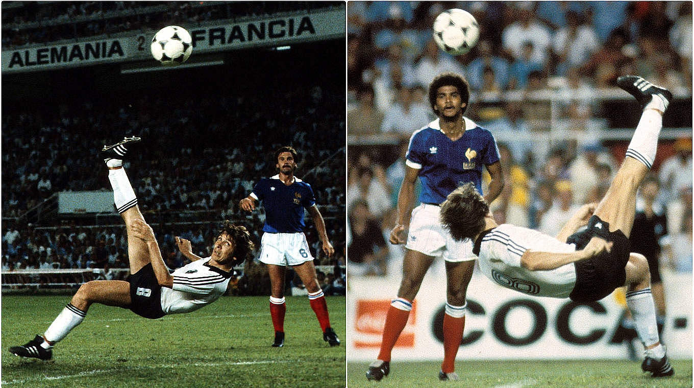 West Germany beat France in the semi-finals on penalties. © 