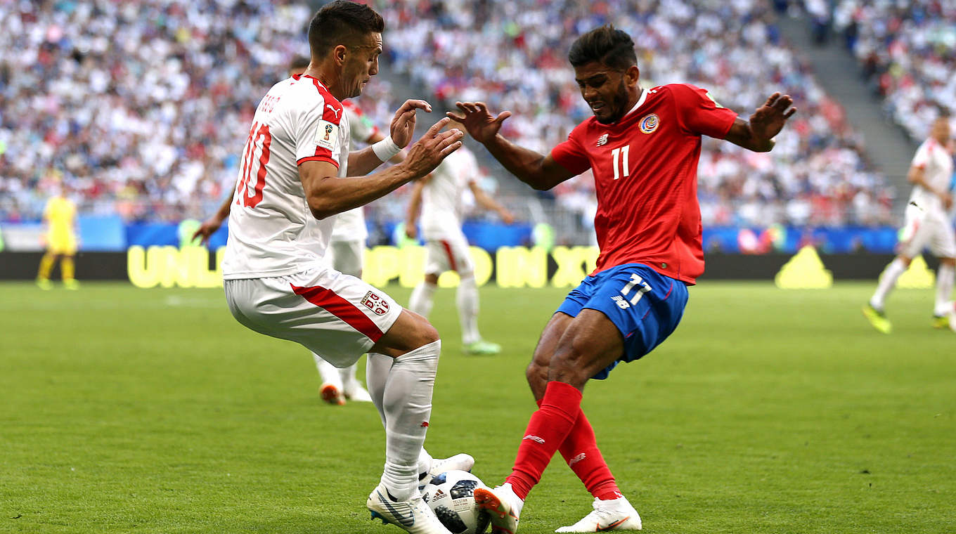 Perfekter Start: Serbien bezwingt Costa Rica im Auftaktspiel der Gruppe E © 2018 Getty Images