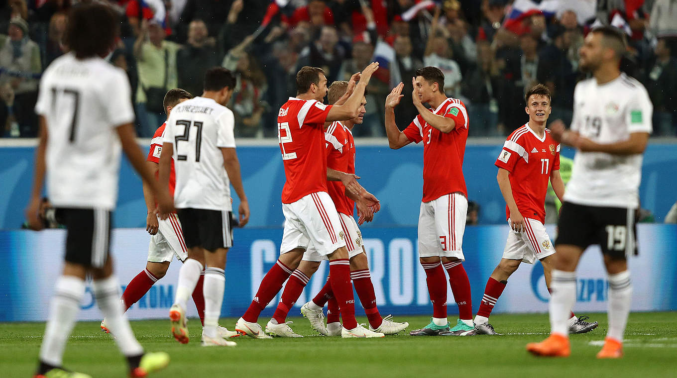 Russia have scored eight goals in their first two games © 2018 FIFA