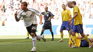 Brace in the last 16: Podolski the match-winner in 2012 © 