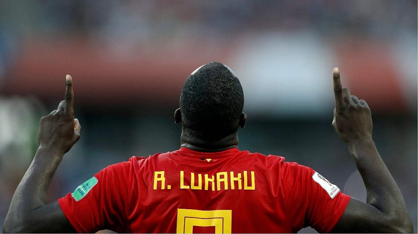 Belgiens Romelu Lukaku feiert eines seiner beiden Tore gegen Panama.  © Getty Images