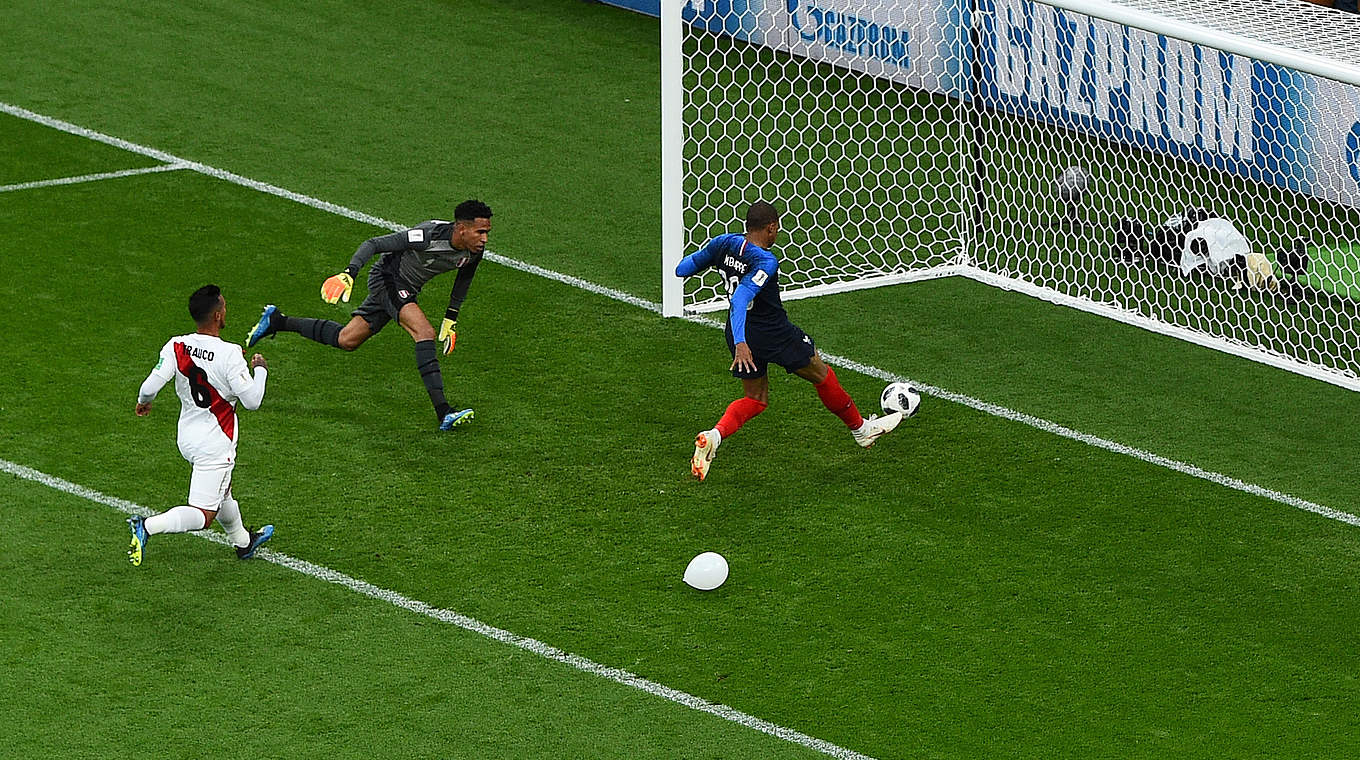 Right place, right time: Mbappe and France go through to the Last 16 © 2018 Getty Images