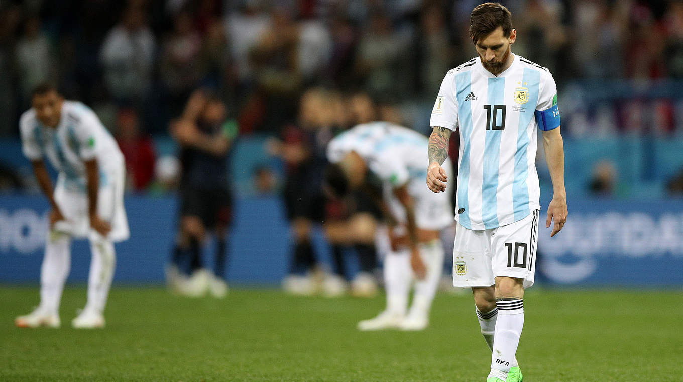 Niedergeschlagen: Argentiniens Star Lionel Messi © 2018 FIFA