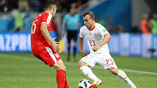 Xerdan Shaqiri: late match-winner for Switzerland © 2018 Getty Images