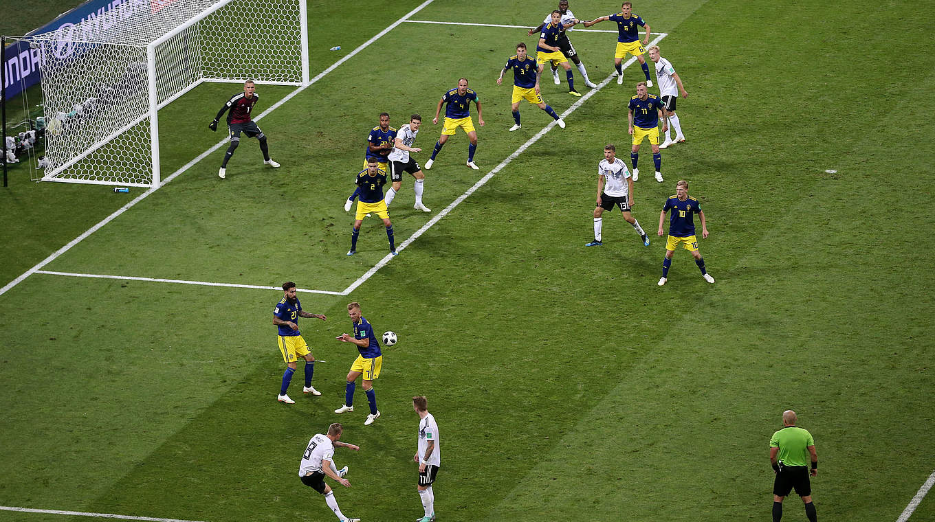 Toni Kroos' winner was the latest deciding strike in the history of the World Cup.  © 2018 Getty Images