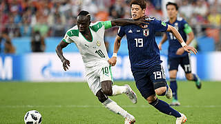 Sadio Mane opens the scoring for Senegal. © 2018 Getty Images