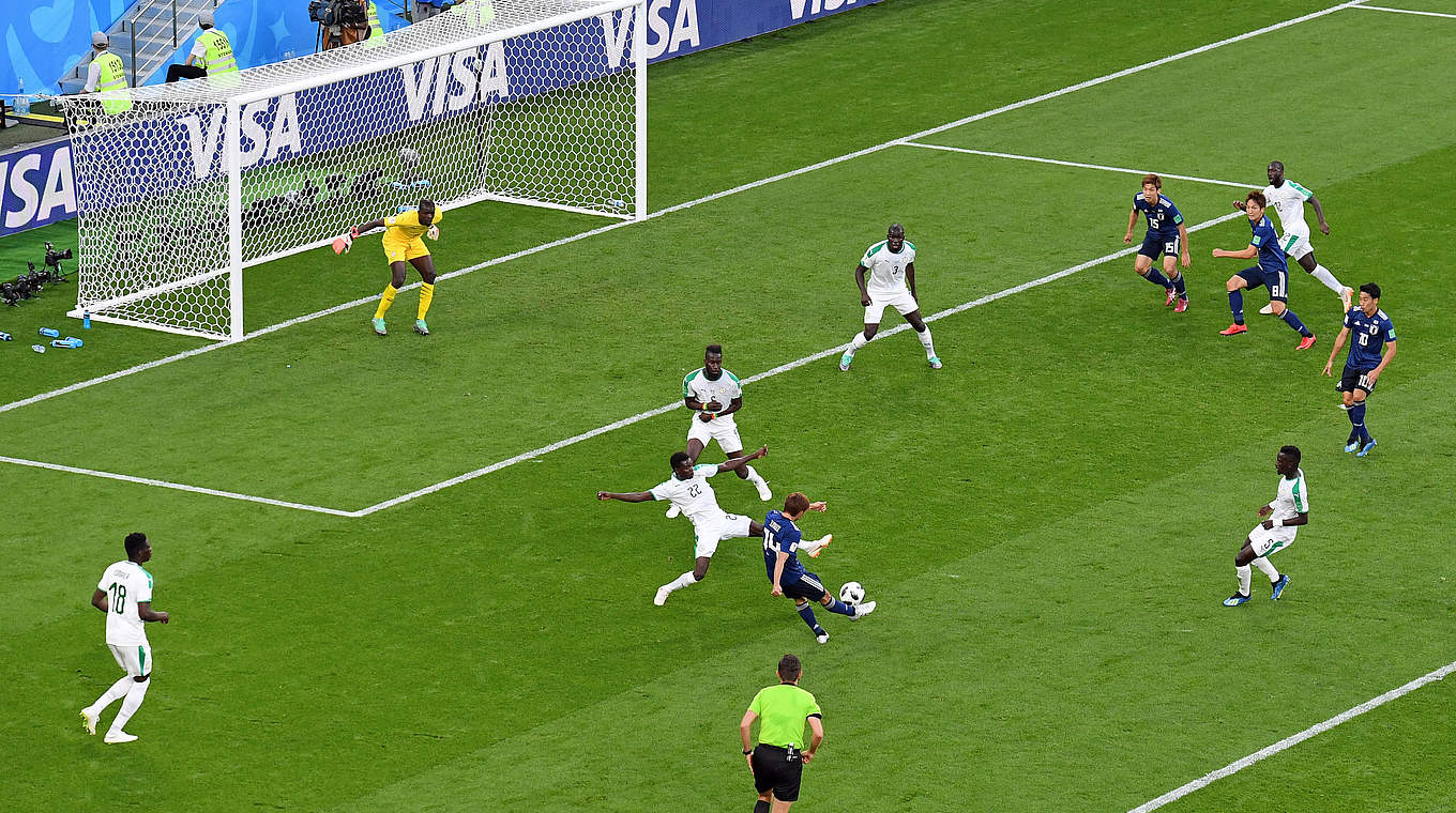 Inui scores for Japan. © 2018 Getty Images