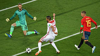 Spain left it late to qualify after going behind twice.  © This content is subject to copyright.