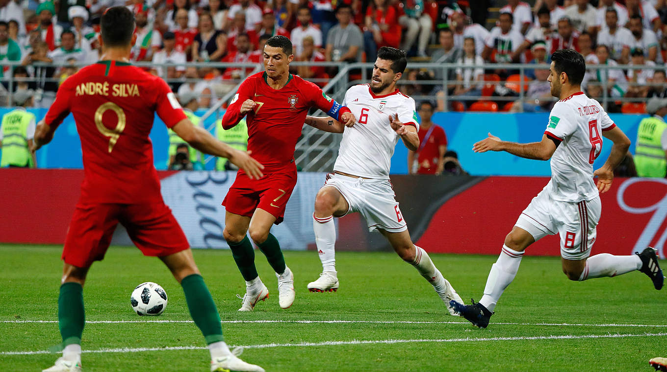 Cristiano Ronaldo missed the chance to give Portugal a 2-0 lead from the spot.  © This content is subject to copyright.