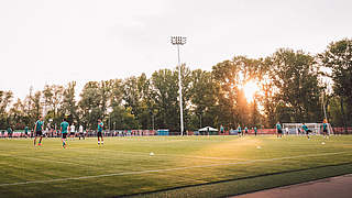 Nach dem Unwetter kommt die Sonne: für die deutsche Mannschaft beim Abschlusstraining © Â© Philipp Reinhard, 2018