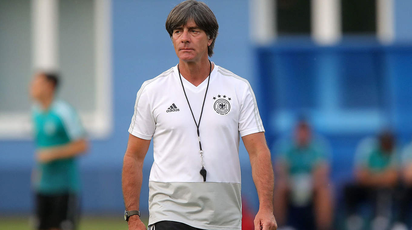 Joachim Löw ahead of the South Korea game: "We have 18 outfield players available" © 2018 Getty Images