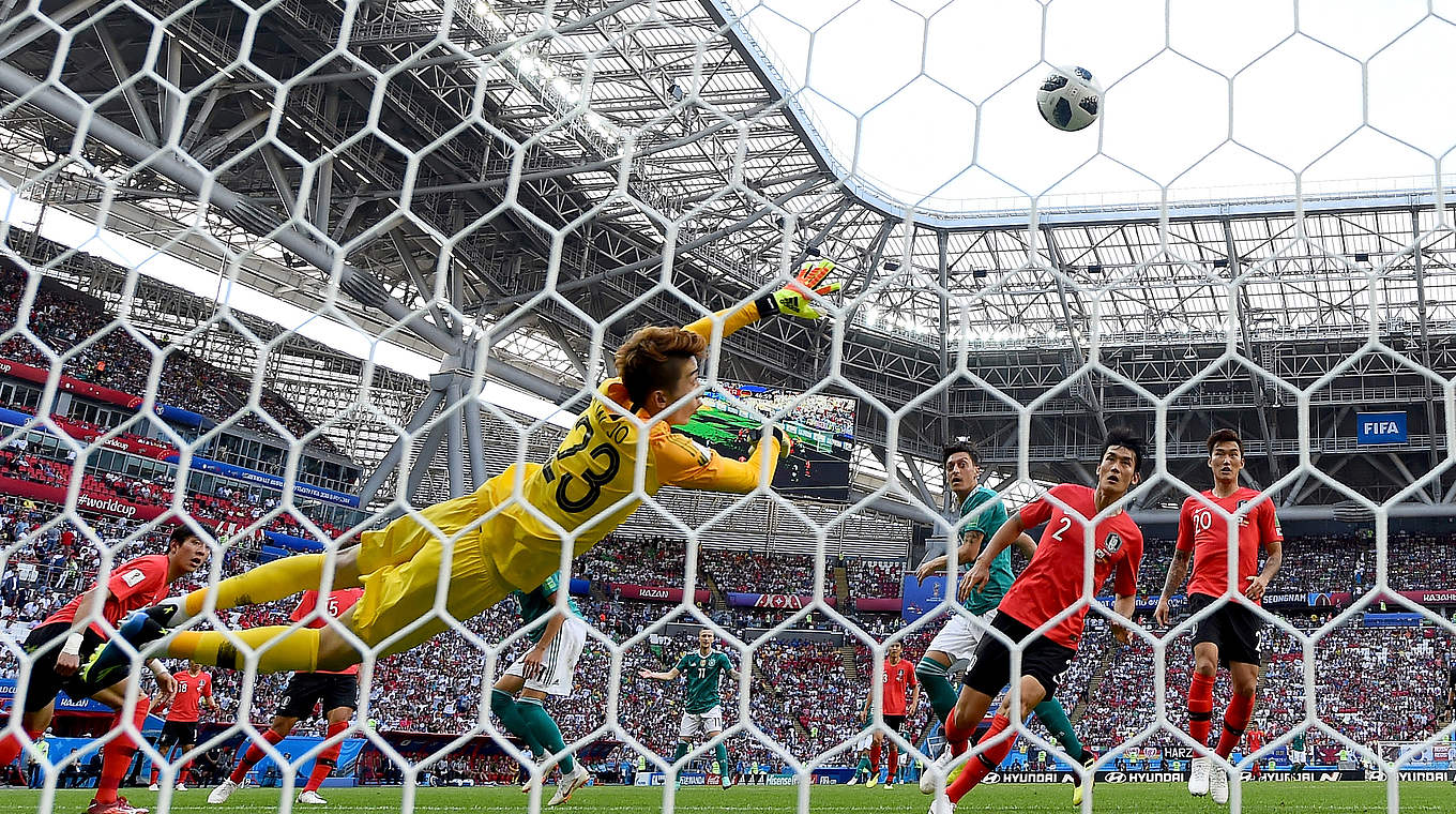 Germany failed to beat the South Korea goalkeeper.  © 2018 Getty Images