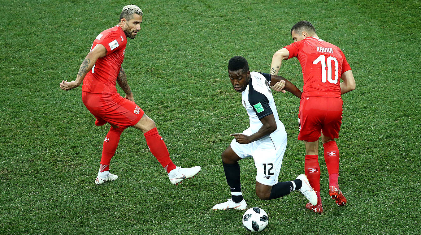Hält dagegen: Costa Rica im letzten Gruppenspiel gegen die Schweiz © 2018 Getty Images