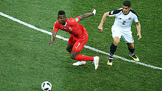 Breel Embolo and Switzerland head into last 16. © 2018 Getty Images