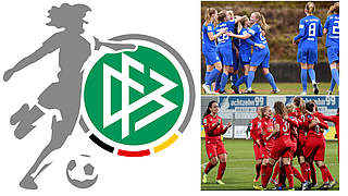 Eröffnungsspiel der 2. Frauen-Bundesliga: SV Meppen (o.) gegen 1. FC Köln (u.) © imago/Collage DFB