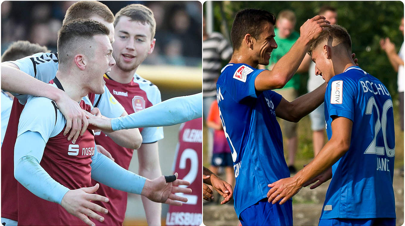 SV Weiche Flensburg make their cup bow against Bochum.  © Bilder Imago, Getty Images/Collage DFB