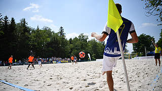 Volle Action auf Sand: die Deutsche Beachsoccer-Liga © 2018 Getty Images