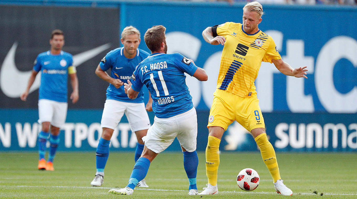 Kann kaum Akzente setzen: Braunschweiger Philipp Hofmann (r.) © imago/Eibner