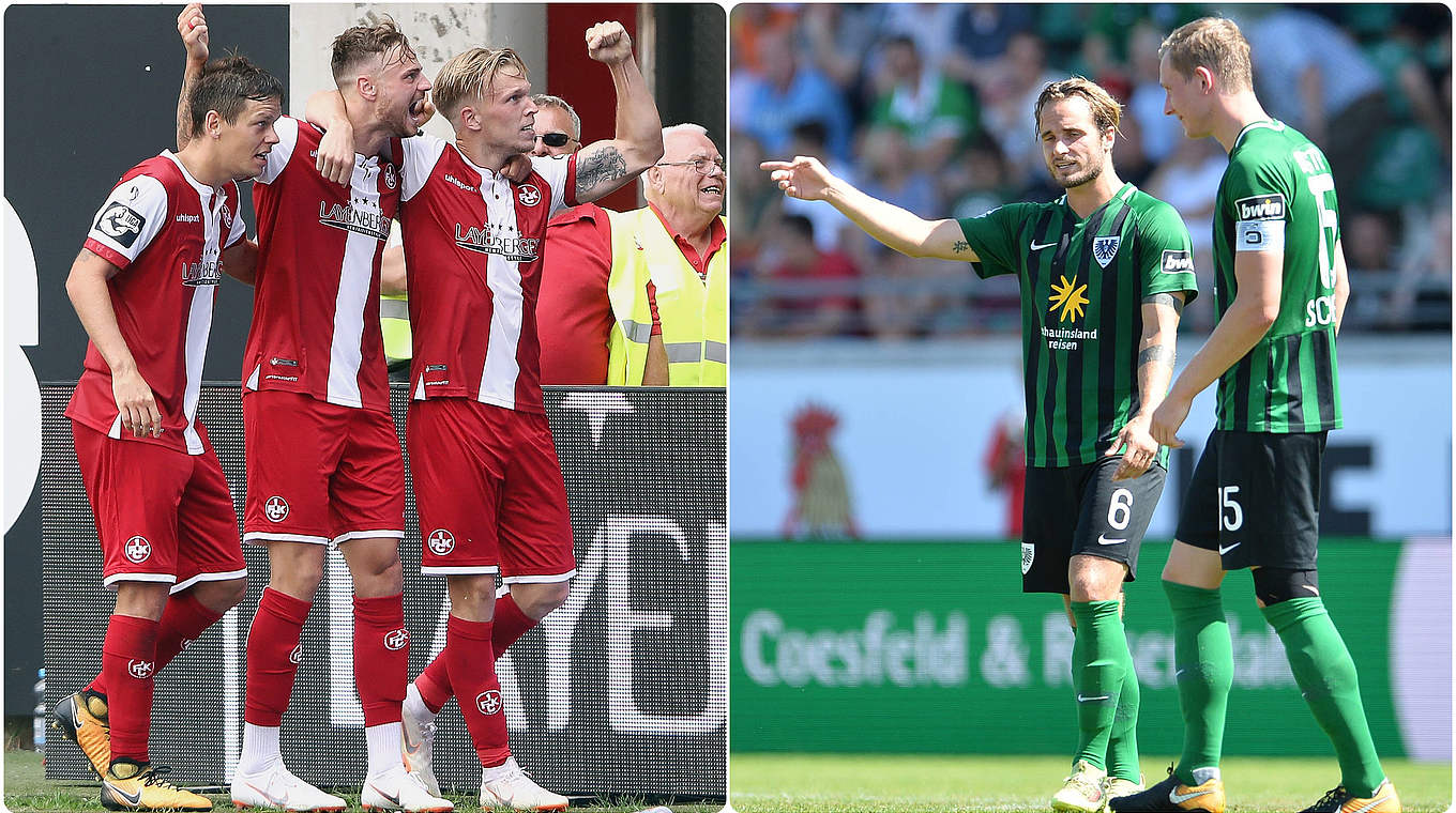 Bundesligagründungsmitglieder im Duell: 1. FC Kaiserslautern gegen Preußen Münster © Bilder Getty Images, Imago / Collage DFB