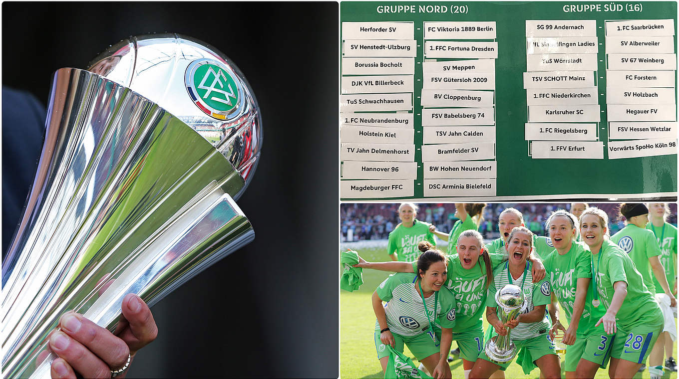 Es geht wieder auf Trophäenjagd: Mit 18 Partien startet die erste Runde des DFB-Pokals © Getty Images/Collage DFB