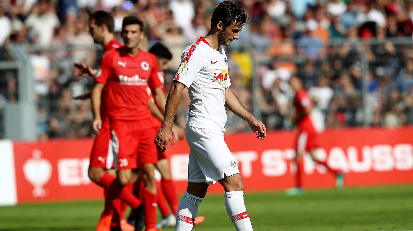 Muss zwei Pokalspiele aussetzen: der Leipziger Marcelo Saracchi © 2018 Getty Images