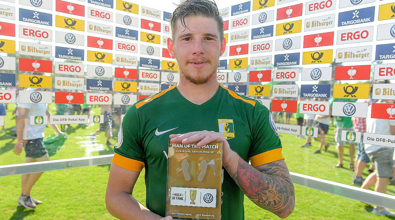 Leipzig man Kai Druschky - “Man of the Match” in the first-round game against Regensburg © imago/VIADATA