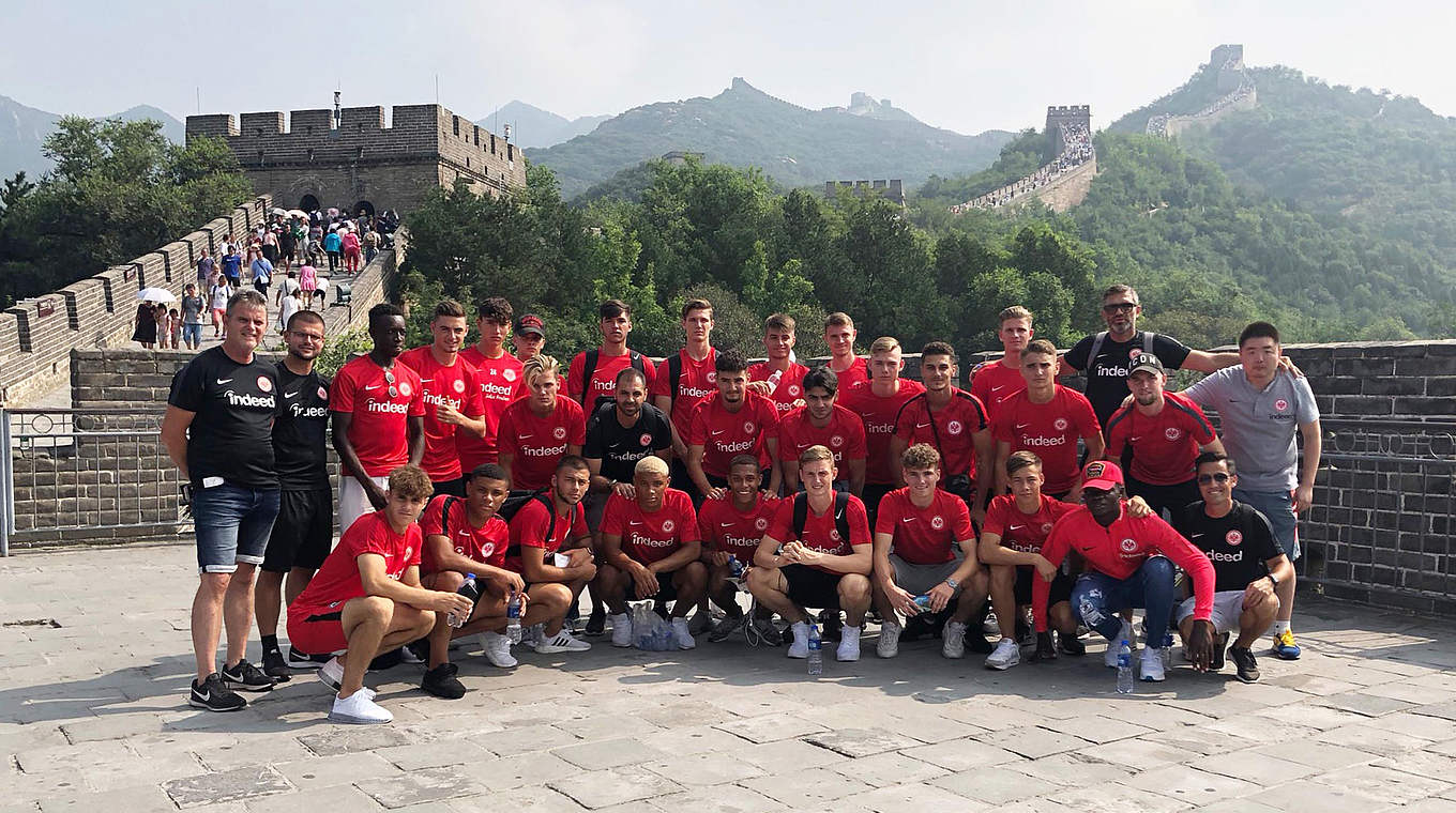 Zehn Tage in China unterwegs: Die U 19 von Eintracht Frankfurt © Eintracht Frankfurt/Tomislav Stipic