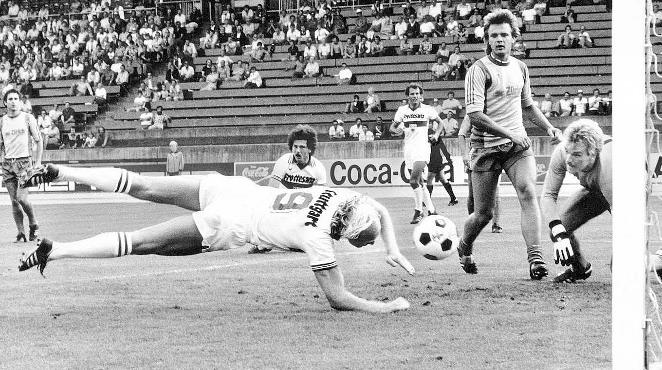 Dieter Hoeneß – the first player to seven goals in a DFB-Pokal game  ©  imago sportfotodienst