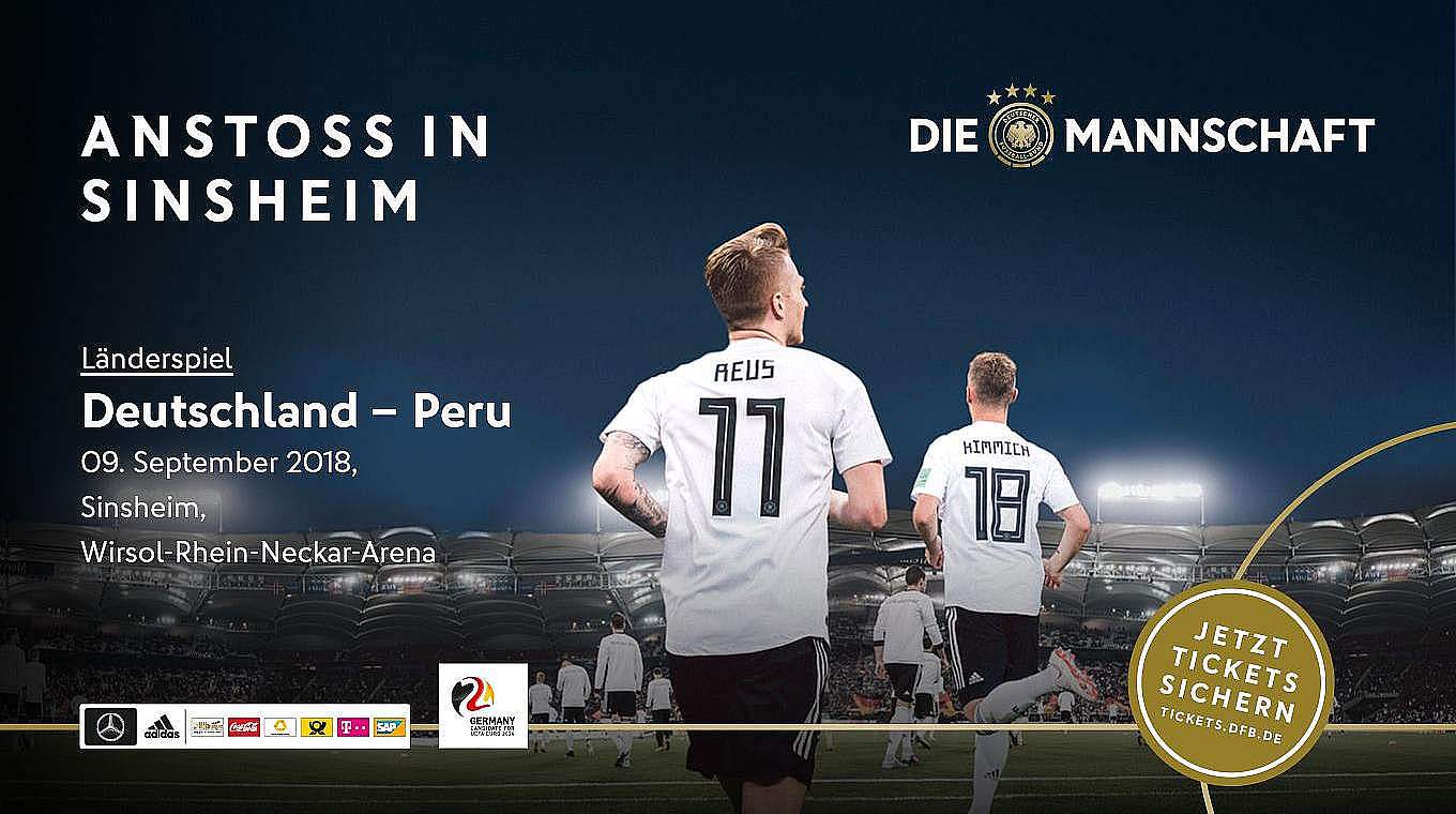 Deutschland gegen Peru: Jetzt Tickets ordern © DFB