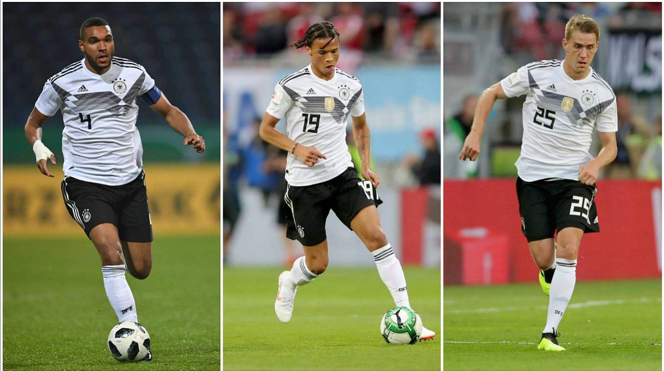 Jonathan Tah, Leroy Sané and Nils Petersen are back in the team. © GettyImages/Collage DFB