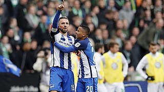 Befürworter der EURO 2024 in Deutschland: Hertha-Torjäger Vedad Ibisevic (l.) © Getty Images