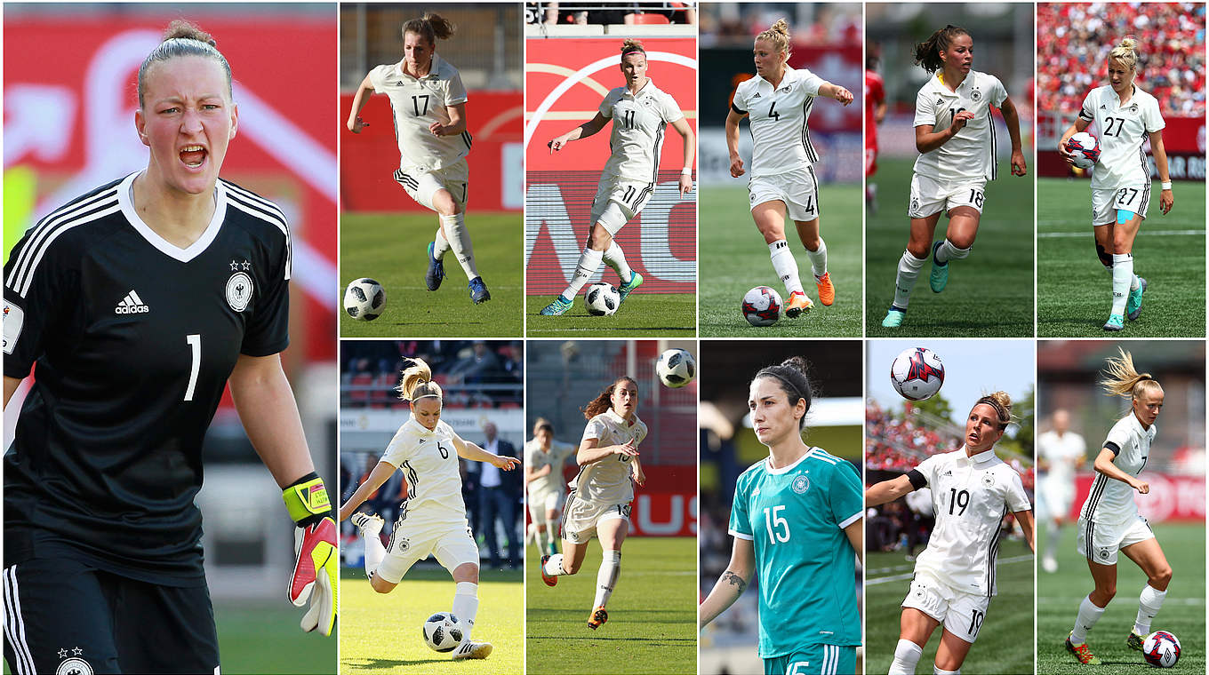 WM-Qualifikation gegen Island: die Startelf der DFB-Frauen © Getty Images/Collage DFB