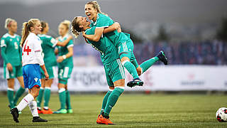Große Freude: Die DFB-Frauen fahren kommenden Sommer zur WM nach Frankreich © 2018 Getty Images