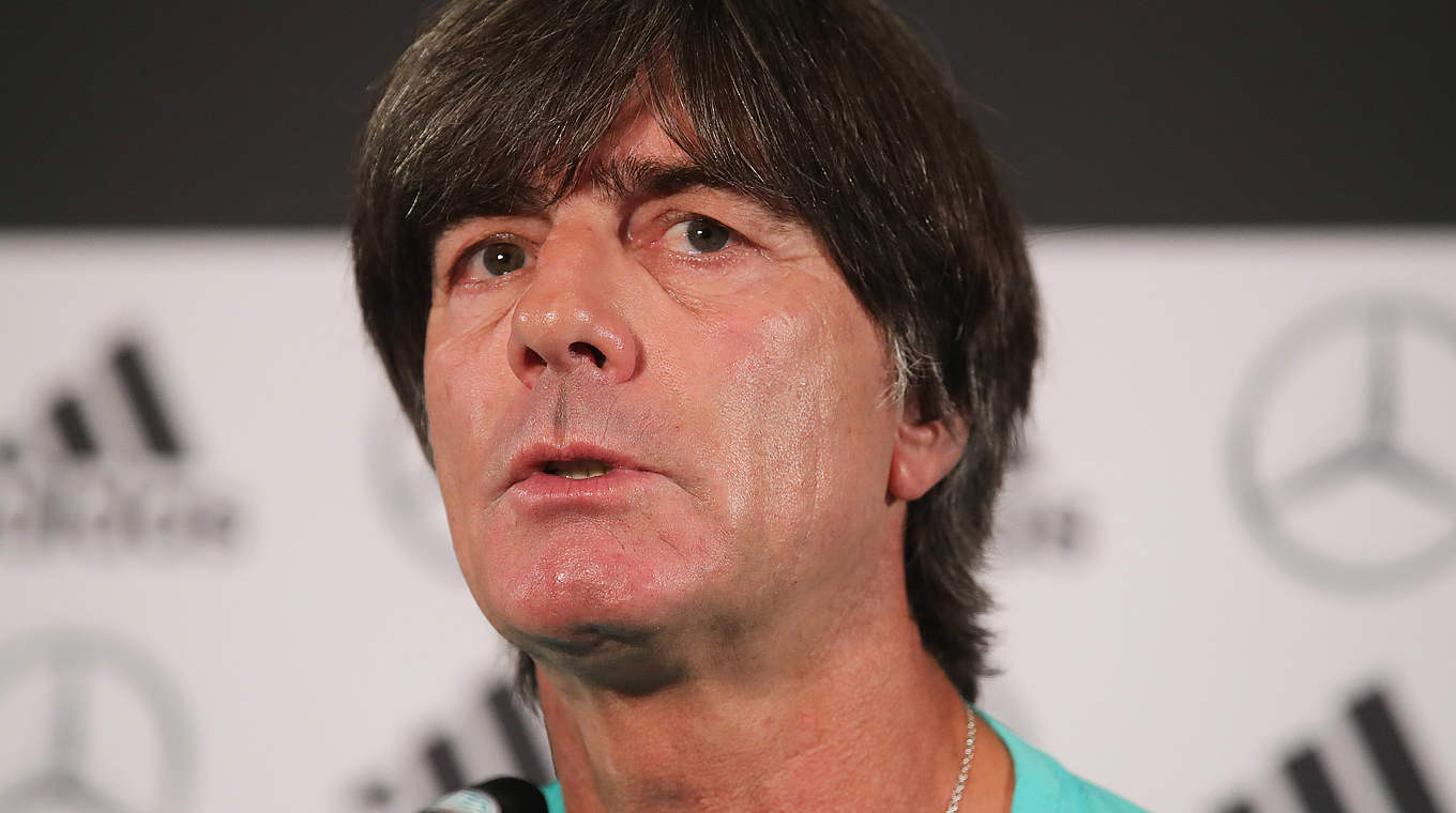 Löw: "Training has been focused and there is a lot of optimism in the squad" © 2018 Getty Images