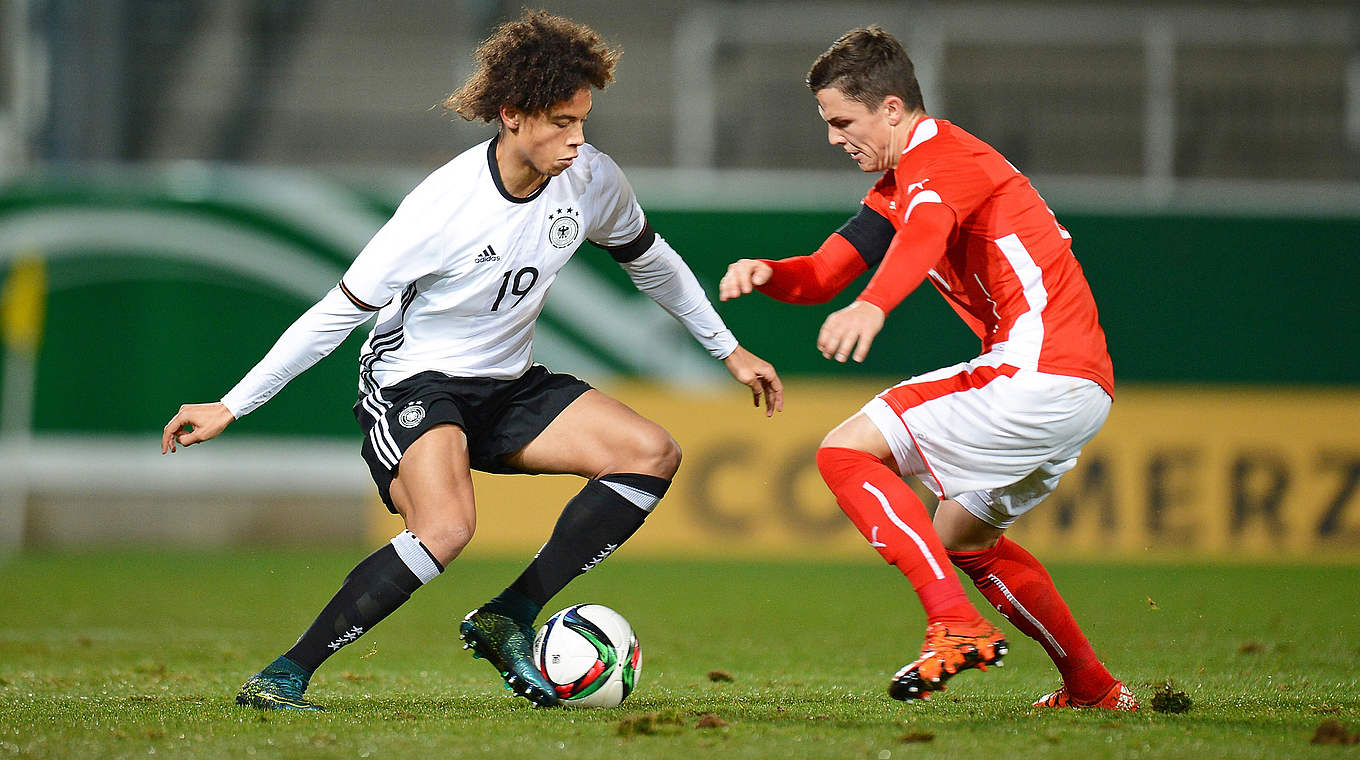 Bislang letztes U 21-Spiel in Fürth: Sané (l.) und Co. besiegen Österreich in 2015 © 2015 Getty Images