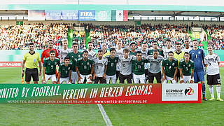 Sehen Sie sie besten Bilder zum 3:0 der U 21 gegen Mexiko in Fürth © 2018 Getty Images