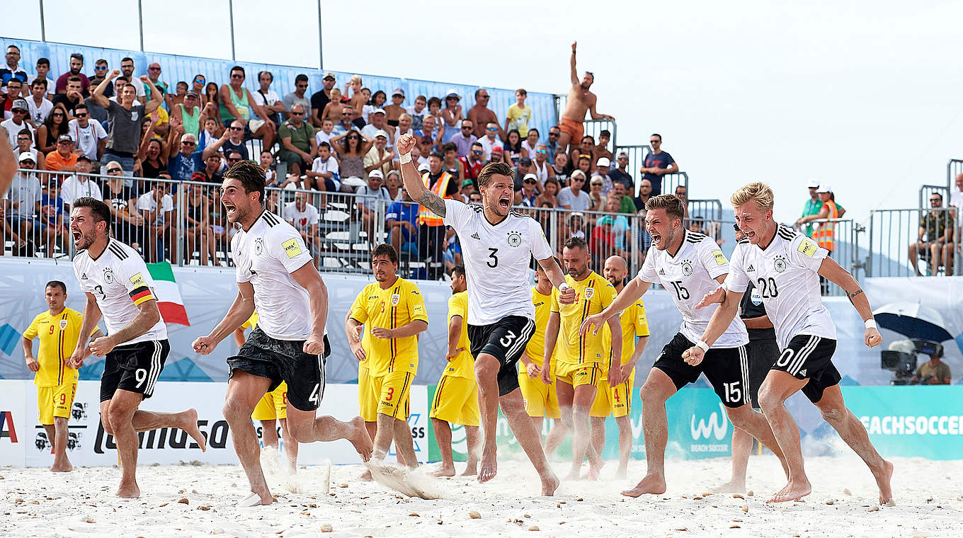 Auch im kommenden Jahr gegen Europas Elite: die Beachsoccer-Nationalmannschaft © 2018 Manuel Queimadelos/beachsoccer.com