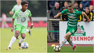 Kollegen in der U 19, Gegner in der Liga: John Yeboah und David Lennart Philipp (v.l.) © imago/Collage DFB