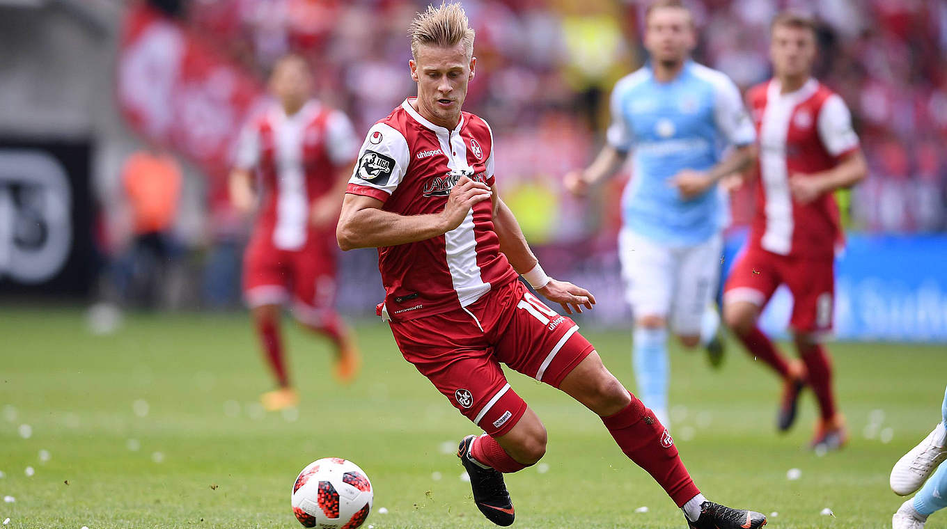 Wiedersehen mit Fortuna Köln: Kaiserslauterns Julius Biada © imago/ULMER Pressebildagentur