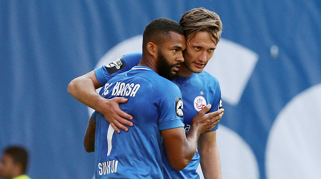 Trifft mit Rostock auf Ex-Klub 1860 München: Kai Bülow (r.) © 2018 Getty Images