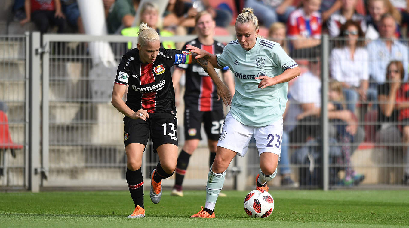 Den Ball im Blick: Isabel Kerschowski und Mandy Islacker (v.l.) © Jan Kuppert