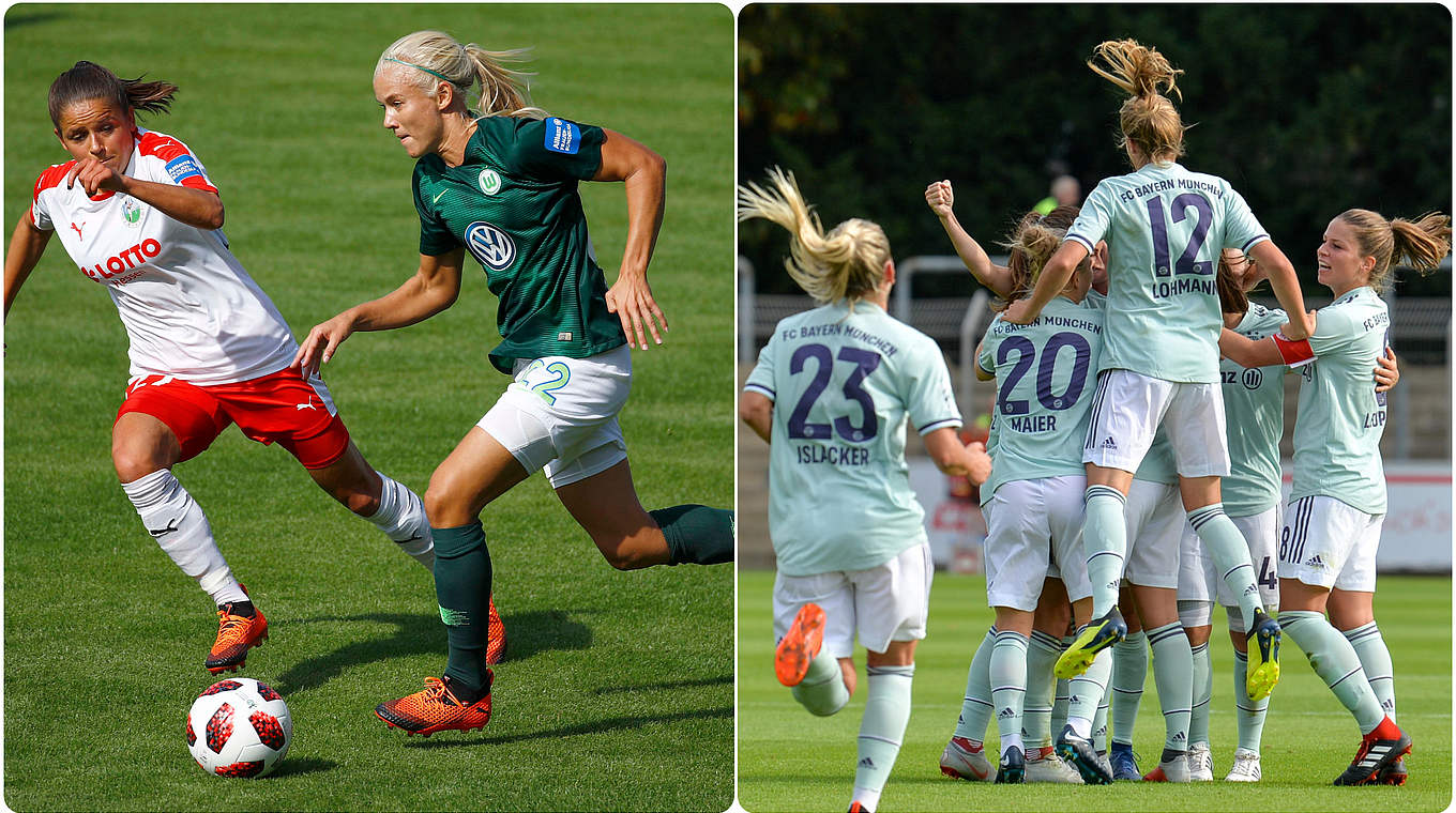 Wolfsburg stark, Bayern noch stärker: Toller Auftakt der Favoriten © Getty Images/Jan Kuppert/Collage DFB