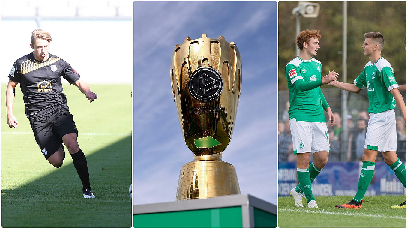 Aufeinandertreffen im Pokal: die Ligakonkurrenten Magdeburg und Werder Bremen © imago/Collage DFB