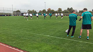 Den U 21-Nationalspielern auf die Füße gucken: Öffentliches Training in Ingolstadt © DFB