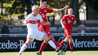 Treffen zum 32. Mal aufeinander: Die U 19 des FC Bayern und des VfB Stuttgart © imago/Pressefoto Baumann