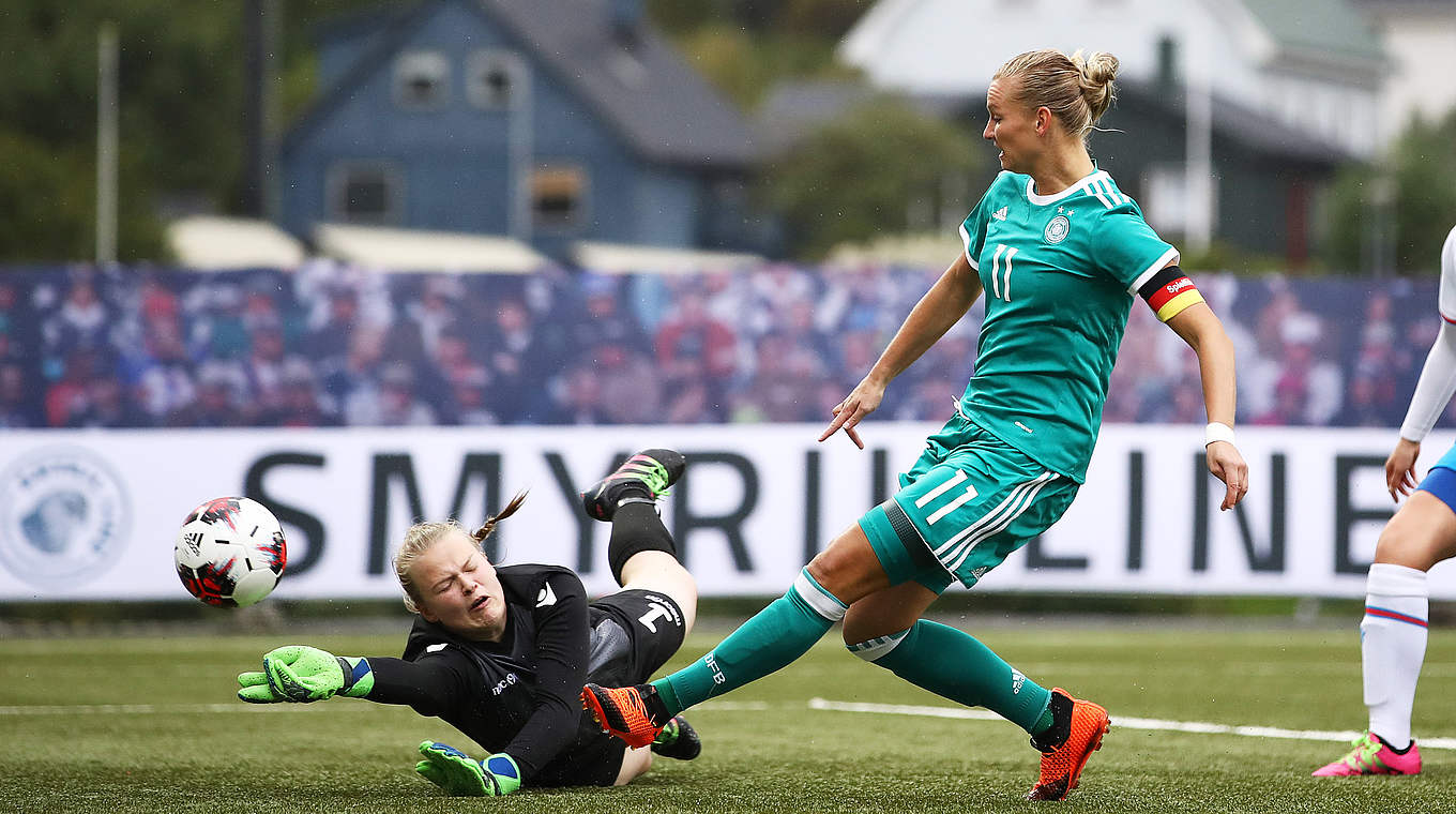Führt die DFB-Auswahl in ihrem 91. Länderspiel als Kapitänin aufs Feld: Alexandra Popp © 2018 Getty Images