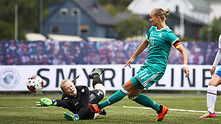 Führt die DFB-Auswahl in ihrem 91. Länderspiel als Kapitänin aufs Feld: Alexandra Popp © 2018 Getty Images
